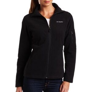 Columbia Fleece Black Ski Snow Winter Jacket Small S